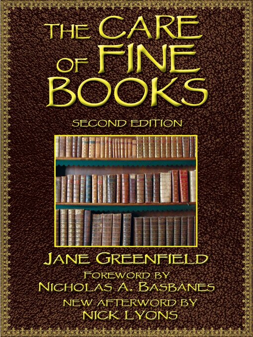 Title details for The Care of Fine Books by Jane Greenfield - Available